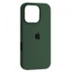 Чохол Silicone Case Full for iPhone 16 Pro pine green