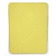 Чохол Logfer Origami Smart New pencil groove Case для iPad Pro 12.9 (2020 / 2021 / 2022) Yellow