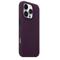 Чохол для iPhone 16 Leather with MagSafe Dark Cherry