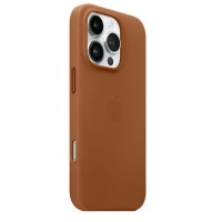 Чохол для iPhone 16 Pro Leather with MagSafe Saddle Brown