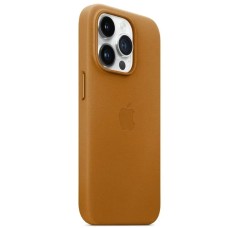 Чохол для iPhone 16 Pro Leather with MagSafe Golden Brown