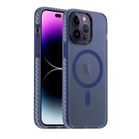 Чохол Frosted with MagSafe for iPhone 14 Pro Dark blue