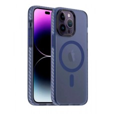 Чохол Frosted with MagSafe for iPhone 15 Plus Dark blue