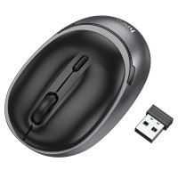 Комп'ютерна Миша Hoco GM34 Mystic six-button dual-mode business wireless mouse BT/2.4G Black