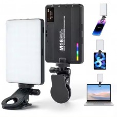 Накамерне відеосвітло LED - M16 RGB 3000K-9000K