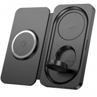 Бездротовий зарядний пристрій HOCO CQ13 Triumph 3 в 1 travel folding wireless швидка зарядка Black