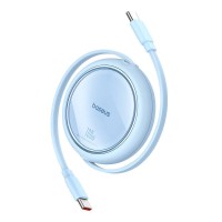 Кабель Baseus Free2Draw Mini Retractable Charging Type-C to Type-C 100W 5A 1m Blue P10364500311-00