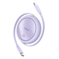 Кабель Baseus Free2Draw Mini Retractable Charging Type-C to Type-C 100W 5A 1m Purple P10364500511-00
