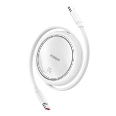 Кабель Baseus Free2Draw Mini Retractable Charging Type-C to Type-C 100W 5A 1m White P10364500211-00