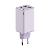 Мережевий зарядний пристрій Baseus GaN6 Pro Fast Charger 2C+2U Type-C cable 65W Purple P10162701533-00