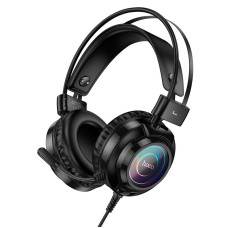 Дротові навушники HOCO W110 Resource gaming headphones USB+AUX Black