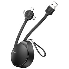 Кабель BASEUS combo Micro USB / Lightning / Type-C Waterdrop three-in-one scaling 1.5A 1.5m black CAMLT-EP01