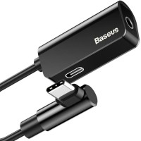 Перехідник BASEUS L53 Type-C to 3,5 mm Aux Macbook support PD 18W black CATL53-01
