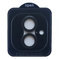 Захисне скло Camera METAL for iPhone 16 / iPhone 16 Plus black