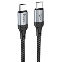 Кабель HOCO X102 Fresh charging data cable Type-C to Type-C 60W 1m Black