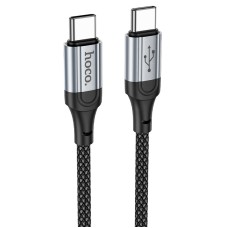 Кабель HOCO X102 Fresh charging data cable Type-C to Type-C 60W 1m Black