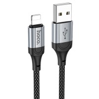PD Кабель HOCO X102 Fresh charging data cable USB Lightning 1m Black