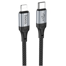 PD Кабель HOCO X102 Fresh charging data cable 27W Type-C - Lightning 1m Black