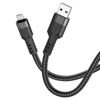Кабель HOCO U110 USB / Micro-USB 2.4A charging data cable 1,2m. Black