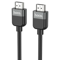 Кабель HOCO US09 Cutting-edge male to male data cable HDMI to HDMI 2.0 4K 1m Black