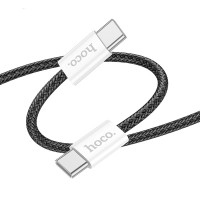 Кабель HOCO X104 Source charging data cable Type-C to Type-C 60W 2m Black