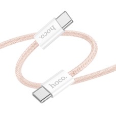 Кабель HOCO X104 Source charging data cable Type-C to Type-C 60W 2m Pink