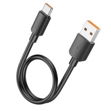 Кабель HOCO X96 Hyper charging data cable USB to Type-C 100W 6A 0.25m Black
