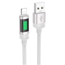 PD Кабель HOCO U126 Lantern charging data cable USB Lightning 1,2m Gray