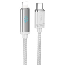 PD Кабель HOCO U127 Power PD charging data cable Type-C Lightning 1,2m. Gray