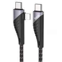 PD Кабель HOCO U95 Freeway PD Cable 2-in-1 Type-C / Lightning / Type-C 1,2m Black