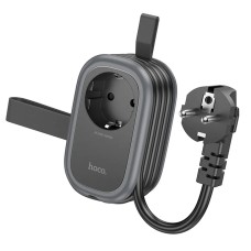Подовжувач мережевий фільтр Hoco NS7 Sharp 1 position (PD20W / 1C2A) desktop socket (EU / GER) Black