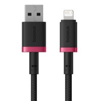 USB кабель Baseus Dura Series USB to Lightning 2.4A 1m Black-red P10377801U01-01