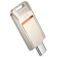 Флеш накопичувач USB-A / C HOCO UD17 Smart USB3.0 / Type-C (32GB) Gray
