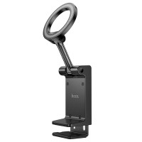 Автомобільний тримач HOCO H62 Nimble RING magnetic travel stand 4.5-7" Black