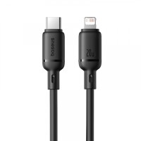 PD кабель Baseus Silky Series Type-C to Lightning 20W 2m Black P10377700113-01