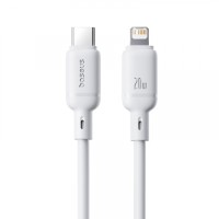 PD кабель Baseus Silky Series Type-C to Lightning 20W 2m White P10377700213-01