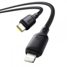 PD кабель Baseus Silky Series Type-C to Lightning 20W 1m Black P10377700113-00
