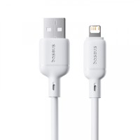 USB кабель Baseus Silky Series USB to Lightning 2.4A 2m White P10377702213-01