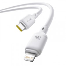 PD кабель Baseus Silky Series Type-C to Lightning 20W 1m White P10377700213-00