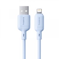 USB кабель Baseus Silky Series USB to Lightning 2.4A 1m Blue P10377702313-00