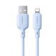 USB кабель Baseus Silky Series USB to Lightning 2.4A 1m Blue P10377702313-00
