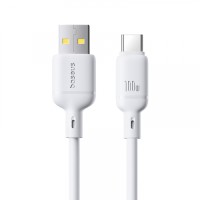 Кабель Baseus Silky Series USB to Type-C 100W 5A 2m White P10377703213-01
