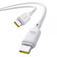 Кабель Baseus Silky Series Type-C to Type-C 100W 5A 1m White P10377704213-00