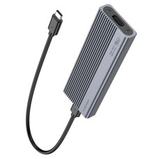 Корпус для зовнішного Кишеня для M. 2 SSD Hoco HB47A Enclosure (USB3.2/10Gbps, 4TB Max) Grey