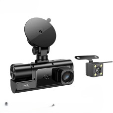 Відеореєстратор HOCO DI60 World three-screen simultaneous display 720p Wi-Fi Black