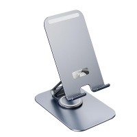 Настільний тримач Hoco PH50 Plus Ivey dual axis rotating metal tablet desktop holder 4.5-12" Grey
