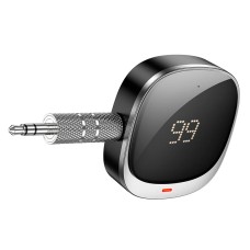 Автомобільний Bluetooth адаптер HOCO E80 Travel car AUX BT receiver BT5.3 Black