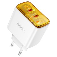 Мережевий зарядний пристрій Hoco CS43A Smart charger PD 45W White