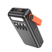 Повербанк портативний акумулятор Power bank Hoco DB33 Plus Rising із сонячною панеллю 22.5W 30000 mAh Black