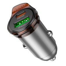 Автомобільний зарядний пристрій Hoco NZ16A Rigorous dual port 3A 43W Metal-grey